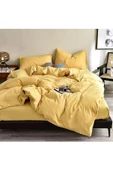 Sheri Home Jersey Pamuk Çift Kişilik Nevresim Seti-yellowqueenkingsize1207 - 4