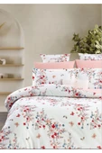 Sheri Home Spring Pamuklu Çift Kişilik Nevresim Takımı Pembe Bahartr888736636557721 - 2