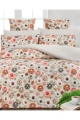 Sheri Home Tekstil 3d Bouquet Pure Çift Kişilik Nevresim Seti 1 Adet Nevresim 200x220 4 Adet Yastık Kılıfı %100pamuk - 3