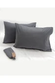 Sheri Home Tekstil Penye Fitted Çarşaf 2li Stonewash Yastık Kılıfı -castle Rock Yumuşak Ve Vintage 180x200 - 2
