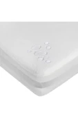 Sheri Home Tekstil Cotton Sıvı Geçirmez Beyaz Yumuşak Yatak Alezi Fitted - 3