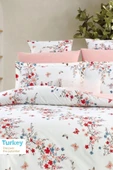 Sheri Home Spring Pamuklu Çift Kişilik Nevresim Takımı Pembe Bahartr888736636557721 - 1