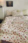 Sheri Home Tekstil Kalpli Tek Kişilik Nevresim Seti Yorgan Kılıfı +1 adet Yastık Kılıfı 889221969488 - 1