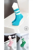 12 Çift Unisex Kolej Çorap - 4