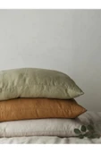 Sheri Home Tekstil Naturel 2' Li Yastık Kılıfı 100% Organik Pamuk -soft Tarçın - 4