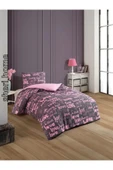 Sheri Home Tekstil Pinklove Tek Kişilik Cift Taraflı Nevresim Seti (ÇARŞAFSİZ) Yeni?loveçift889488 - 1