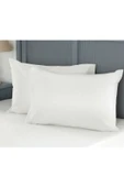 Sheri Home Tekstil Manon Ranforce Yastık Kılıfı Seti Fermuarlı Beyaz( 2 Adet) - 1