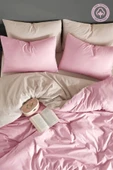Sheri Home Tekstil ÇarşafI Lastikli Tek Kişilik Nevresim Takımı | GİRL Pudra Bej - 2
