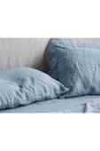 Sheri Home Tekstil Naturel 2' Li Yastık Kılıfı 100% Organik Pamuk -shine Blue - 2