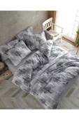 Sheri Home Cotton Gri Ağaç Tek Kişilik Nevresim Seti Yeni14533 - 3