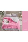 Sheri Home Tekstil Cotton Dark Blue Tek Kişilik Nevresim Takımları V7 Pembe - 2