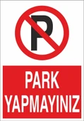 Park Yapmayınız Sticker 20X28 Cm - 1