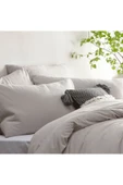 Sheri Home Çift Kişilik Nevresim Seti 200x220cm Düğme Detay Newqueengrey - 2