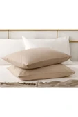 CottonArt Cotton-art 2'li Yastık Kılıfı %100 Pamuk -naturel Stonewash - 1