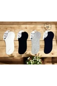 10 Çift Erkek Pamuklu Sneakers Görünmez Çorap - 1
