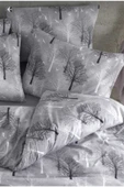 Sheri Home Cotton Gri Ağaç Tek Kişilik Nevresim Seti Yeni14533 - 2