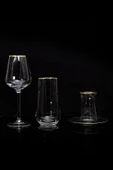 Extra Decostyle Gold 61 Parça 12 Kişilik Cam Bardak Seti - 2