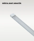  80W Beyaz Kristal Led Bant Armatür 3200K Sarı Işık thumbnail 3