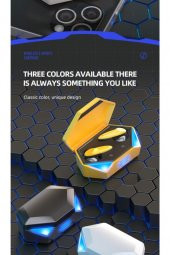 Oyuncu Kulaklığı Kablosuz Kulakiçi Rgb Işıklı Çift Mikrofonlu 3 Modlu Bluetooth 5.2 Tg-g20 - 3