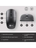 Lenovo Lecoo M2001 Kablosuz 1600DPI 4 Tuşlu Evrensel Uyumlu Optik Mouse Siyah - 10