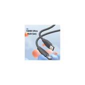 Baseus 100W 1.2 Metre Pd Type C To Type C Şarj ve Data Kablosu, Akıllı Çipli Akım Korumalı Kablo - 2