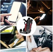 Spor Koltuk Modelli Havalandırma Izgarası Telefon Tutucu Siyah thumbnail 4