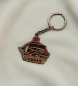 Gemi Anahtarlık Metal Ay Yıldız Çanta Araba Cüzdan Süsü  Kemer Yazılı thumbnail 1