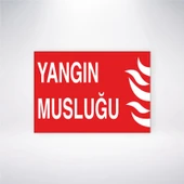 Yangın Musluğu Sticker 20X28 Cm - 1