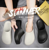 Unisex Kaymaz Su Geçirmez Terlik Sandalet (Siyah-1) - 9