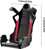 Spor Koltuk Modelli Havalandırma Izgarası Telefon Tutucu Siyah thumbnail 2
