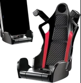 Spor Koltuk Modelli Havalandırma Izgarası Telefon Tutucu Siyah thumbnail 1