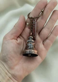 Anahtarlık Metal Zil Çan Tasarım Çanta Araba Cüzdan Süsü thumbnail 2