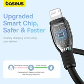 Baseus Pudding Serisi Usb To iPhone uyumlu Lightning USB iPhone Uyumlu 2.4 Amper Hızlı Şarj ve Data Aktarım Kablosu iPhone 14 , 13 ,12 11 ,x , 7 , 8 , 6 uyumlu MOR thumbnail 5