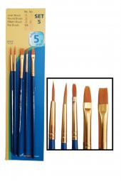 Sentetik fırça Seti Academy Dove 5 li Fırça Seti 1 Paket - 1