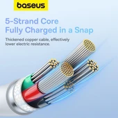 Baseus Pudding Serisi İPhone 14 13 12 11 x 7 8 Serileriyle Uyumlu 20W Hızlı Şarj ve Data Aktarım Kablosu thumbnail 5