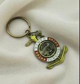 Metal Anahtarlık Ay Yıldız Kule Kalp Çanta Araba Cüzdan Süsü thumbnail 3