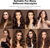 Saç Düzleştirici Maşa 2'si 1 arada Saç Düzleştirici Saç Maşası 7 Sıcaklık Kademesi 100 / 230℃ Ayarlı - 4