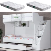 Ranza, Kardem Yavrulu Ranza - Beyaz + 2 Adet Comfort Yatak thumbnail 1