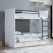 Ranza, Konteyner Çekmeceli Ranza - Beyaz 2 Adet Comfort Yatak - 2