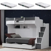 Ranza, Kardem Yavrulu Ranza - Antrasit 3 Adet Comfort Yatak thumbnail 1