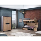 Ranza, Doğa Ranza Karyola Masa 3 Kapaklı Dolap - 2