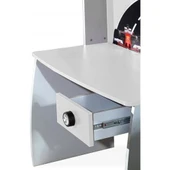 Formula Genç Odası - 3 Kapılı Dolap, Mercedes Full Ledli Arabalı Yatak, Masa - Beyaz - 5