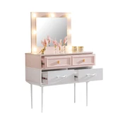 Rosa Genç Odası - 3 Kapılı Dolap, Karyola, Komodin, Masa, Şifonyer, Kitaplık - 2