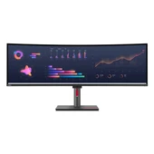 Lenovo ThinkVision P49w-30 63DBRAT1TK 49" 60Hz 4Ms HDMI+DP+USB-C+RJ45 HDR UW-DQHD IPS Pivot Curved Vesa Monitör - 1