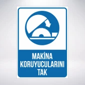 makine koruyucularını tak Sticker 20X28 Cm - 1