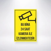 Bu Bina Kamera ile İzlenmektedir Sticker 20X28 Cm - 1
