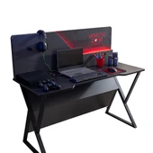 Gamer Ledli Genç Odası - 2 Kapılı Dolap, Karyola, Komodin, Masa - 8