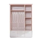 Rosa Genç Odası - 3 Kapılı Dolap, Karyola, Komodin, Masa, Şifonyer, Kitaplık - 3