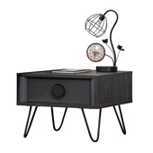 Komodin, Black New Tek Çekmeceli Komodin - 1