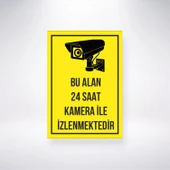 Bu Alan Kamera ile İzlenmektedir Sticker 20X28 Cm - 1